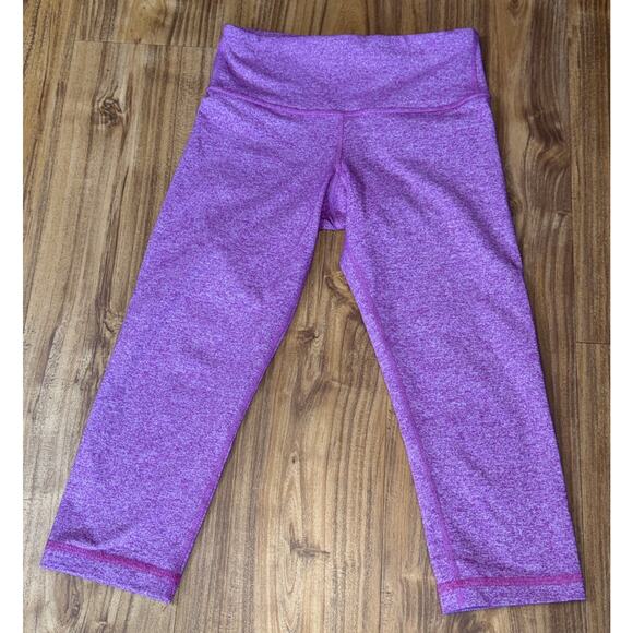 Lululemon Womens Cropped Leggings Purple Size 2 Pull On - Picture 2 of 5
